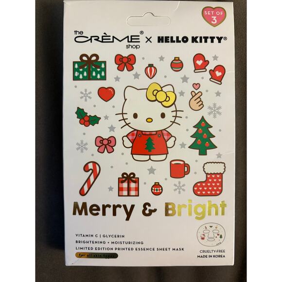 CREME SHOP x HELLO KITTY Holiday Face Masks x 2 - Picture 4 of 5